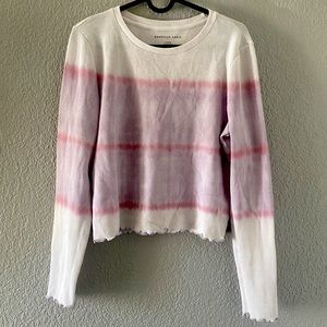 Cropped tie dye long sleeve